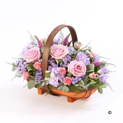 Mixed Basket   Pink and Lilac