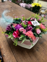 Bright Silk Heart Hatbox